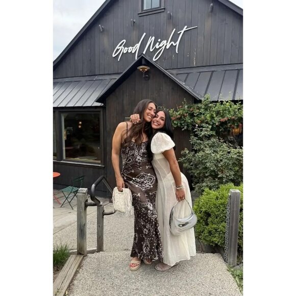 Sandro Bandana Print sleeveless Midi Dress Size 6 - Picture 6 of 16